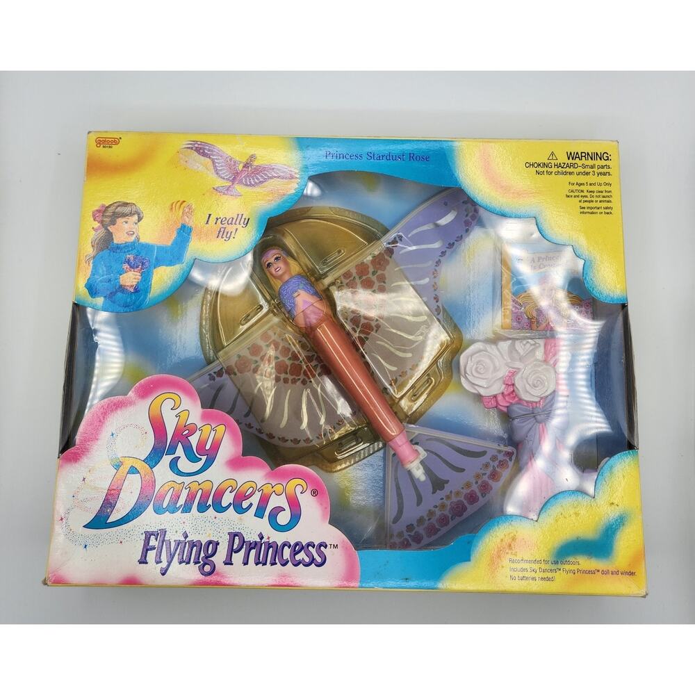 Vintage Sky Dancers Princess Stardust Rose New Old Stock 1995 Galoob